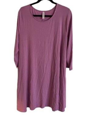 Zenana Outfitters Mauve Scoop Neck Tunic